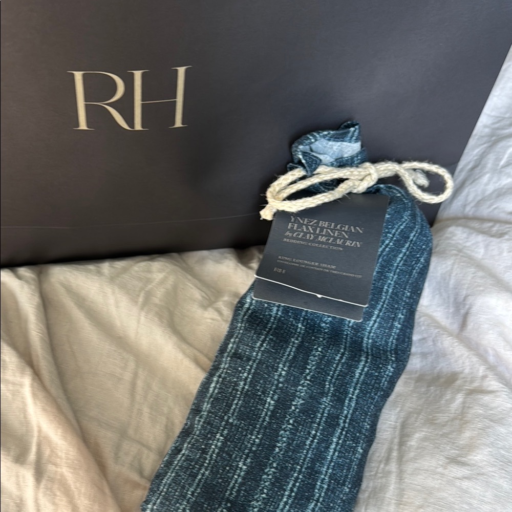 NWT Restoration Hardware Ynez Belgian flax linen king lounger sham $199